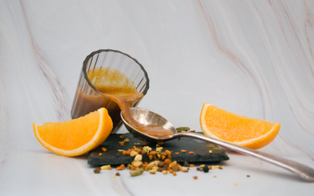 Salted kurkuma-orange caramel